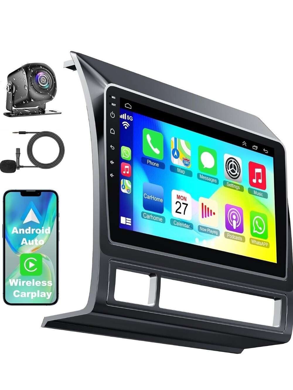 Tacoma Stereo Upgrade: Android 15, 1080P QLED, CarPlay & Android Auto 2005-2015